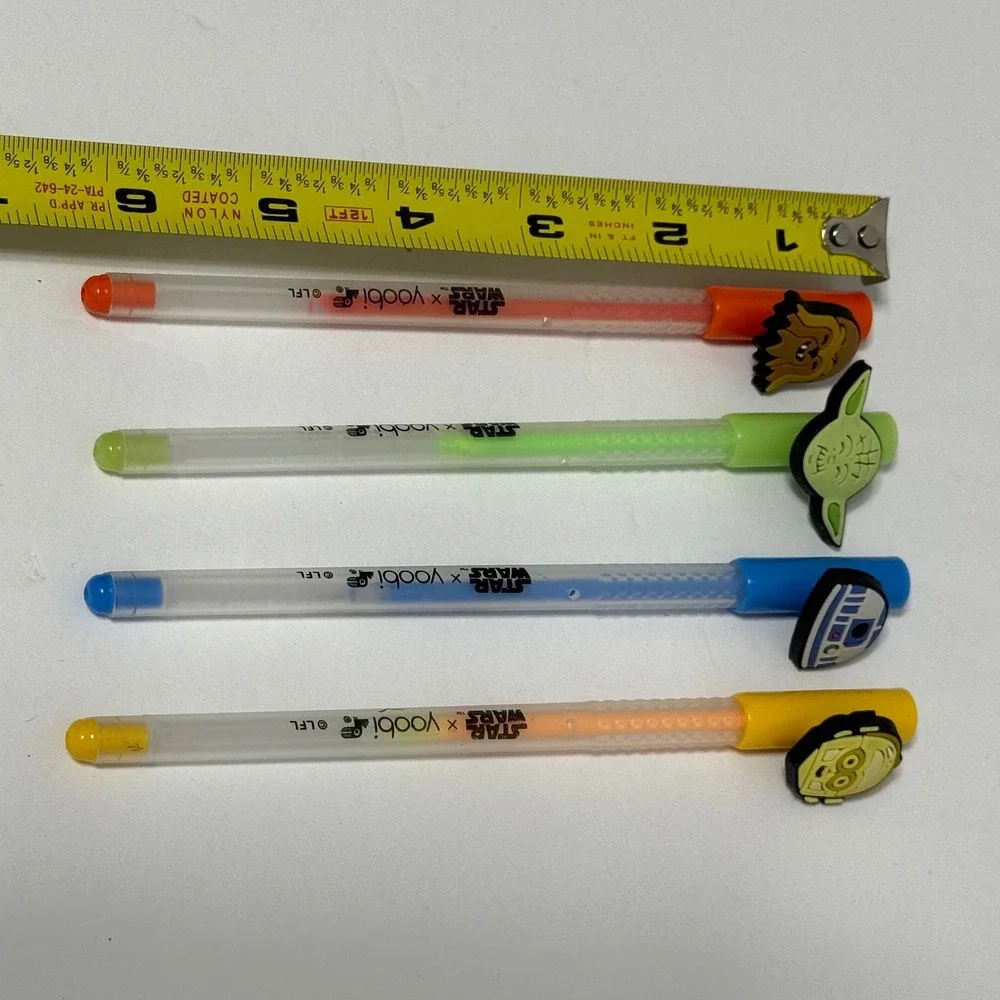 Star Wars x Yoobi Gel‎ Pens Set Chewbacca Yoda R2D2 C3PO